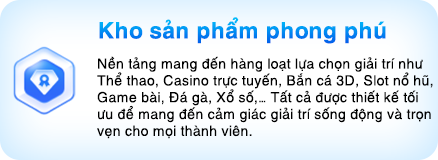 Kho sản phẩm phong phú